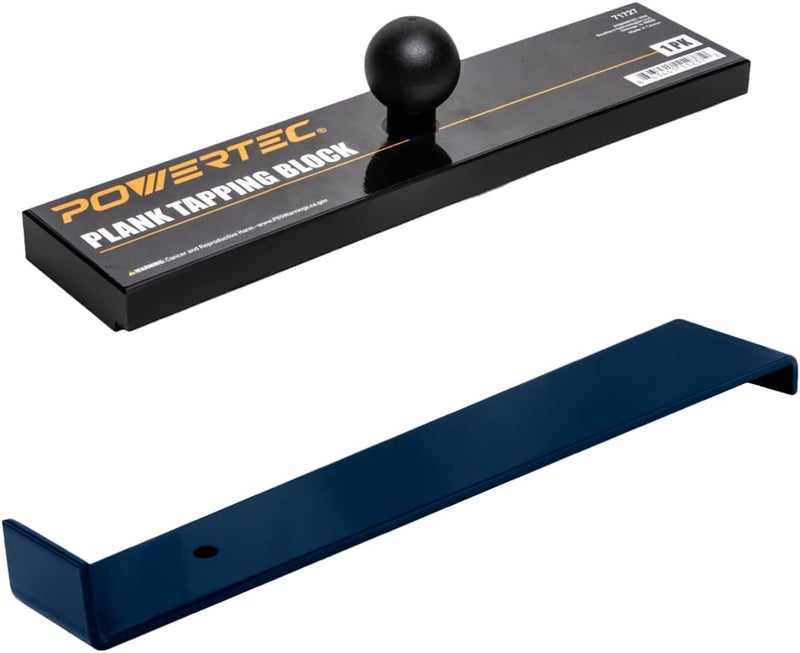 POWERTEC Vinyl Flooring Installation Kit | Pro Pull Bar & Tapping Block Wood Flooring Tools for Laminate Floor, Flooring Planks, LVP, LVT, Hardwood Wood and Floating Floor Installation (71852) - Image 1